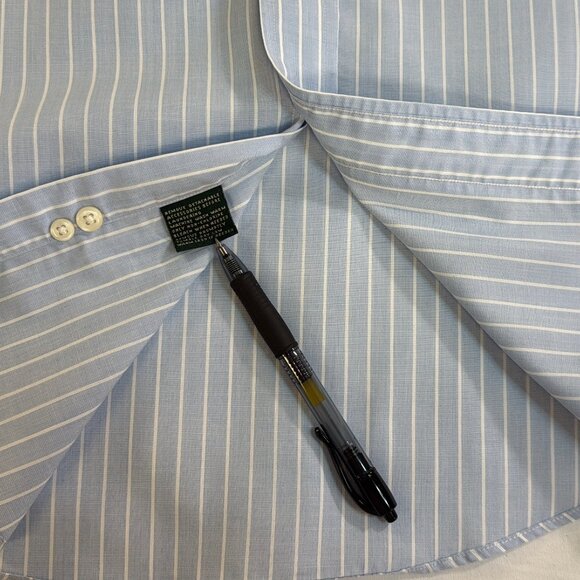 Ralph Lauren Black Label Long Sleeve Shirt Men's Non-Iron 16.5 X 34-35 - Cotton - Picture 8 of 16